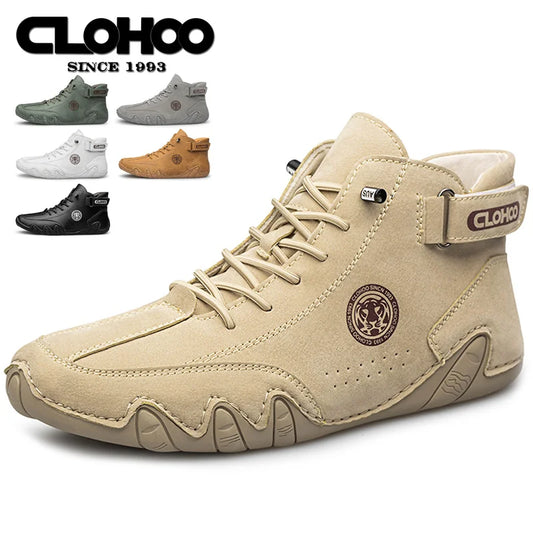 CLOHOO Fashion Men's Wear-resistant Soft Sole Ankle Boots Comfortable Casual Non-Slip Large Size Sneakers for Spring Autumn 47